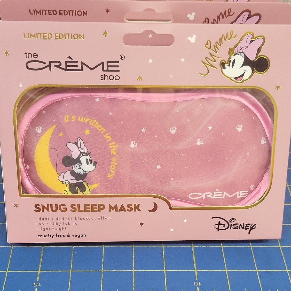 Disney Pink Minnie Mouse Snug Sleep Mask New Sealed Box